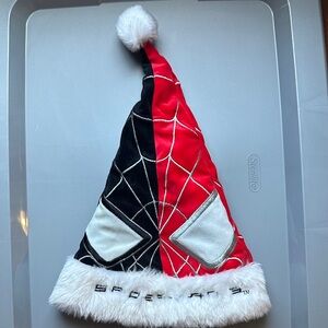 Spider-Man 3 Red and Black Santa Hat